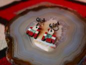 Atq Kewa Thunderbird/Batterybird Screw-back Earring  c.1940～