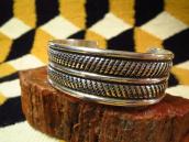 【Clendon Pete】 NAVAJO GUILD Style Heavy Cuff Bracelet  M-L