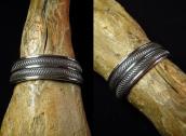 【Clendon Pete】 NAVAJO GUILD Style Heavy Cuff Bracelet  M-L