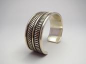 【Clendon Pete】 NAVAJO GUILD Style Heavy Cuff Bracelet  M-L