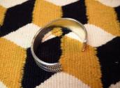 【Clendon Pete】 NAVAJO GUILD Style Heavy Cuff Bracelet  M-L