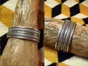 【Clendon Pete】 NAVAJO GUILD Style Heavy Cuff Bracelet  M-L