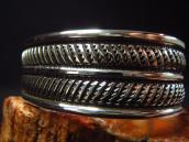 【Clendon Pete】 NAVAJO GUILD Style Heavy Cuff Bracelet  M-L