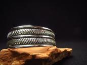 【Clendon Pete】 NAVAJO GUILD Style Heavy Cuff Bracelet  M-L