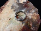 Atq 卍 Stamped Thunderbird Applique Cigar Band Ring  c.1930