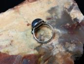 Atq "Navajo Pearl" Face Arrows Stamped Silver Ring  c.1935～