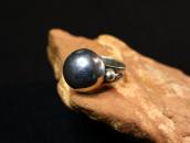 Atq "Navajo Pearl" Face Arrows Stamped Silver Ring  c.1935～