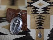 【Lewis Lomay】Hopi Vtg Cross Overlay Pendant/Necklace c.1960～