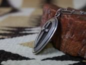 【Lewis Lomay】Hopi Vtg Cross Overlay Pendant/Necklace c.1960～