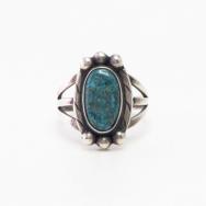 Vintage Navajo Gem Quality Turquoise Small Ring  c.1950