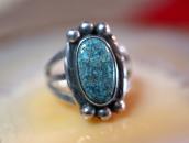 Vintage Navajo Gem Quality Turquoise Small Ring  c.1950