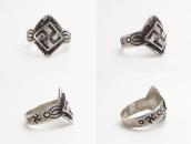 Attr.to【Ganscraft】Atq 卍 Applique Rambus Shape Ring  c.1930～