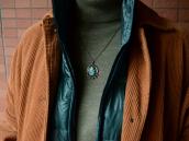 Vtg Navajo 『IC』 Hallmarked Turquoise Fob Necklace  c.1960～