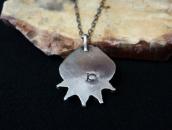 Vtg Navajo 『IC』 Hallmarked Turquoise Fob Necklace  c.1960～