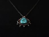 Vtg Navajo 『IC』 Hallmarked Turquoise Fob Necklace  c.1960～