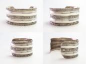 Antique Navajo Double Reposed Ingot Silver Wide Cuff c.1930～