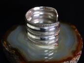 Antique Navajo Double Reposed Ingot Silver Wide Cuff c.1930～