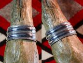 Antique Navajo Double Reposed Ingot Silver Wide Cuff c.1930～