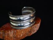 Antique Navajo Double Reposed Ingot Silver Wide Cuff c.1930～