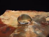 Vtg Navajo Cast Silver Men's Ring w/Bisbee Turquoise c.1965～