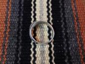 Vtg Navajo Cast Silver Men's Ring w/Bisbee Turquoise c.1965～