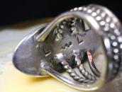 【Lewis Lomay】Hopi Vtg Hollow Form Silver Men's Ring  c.1960～
