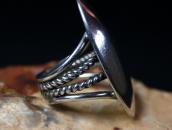 【Lewis Lomay】Hopi Vtg Hollow Form Silver Men's Ring  c.1960～