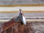 【Lewis Lomay】Hopi Vtg Hollow Form Silver Men's Ring  c.1960～