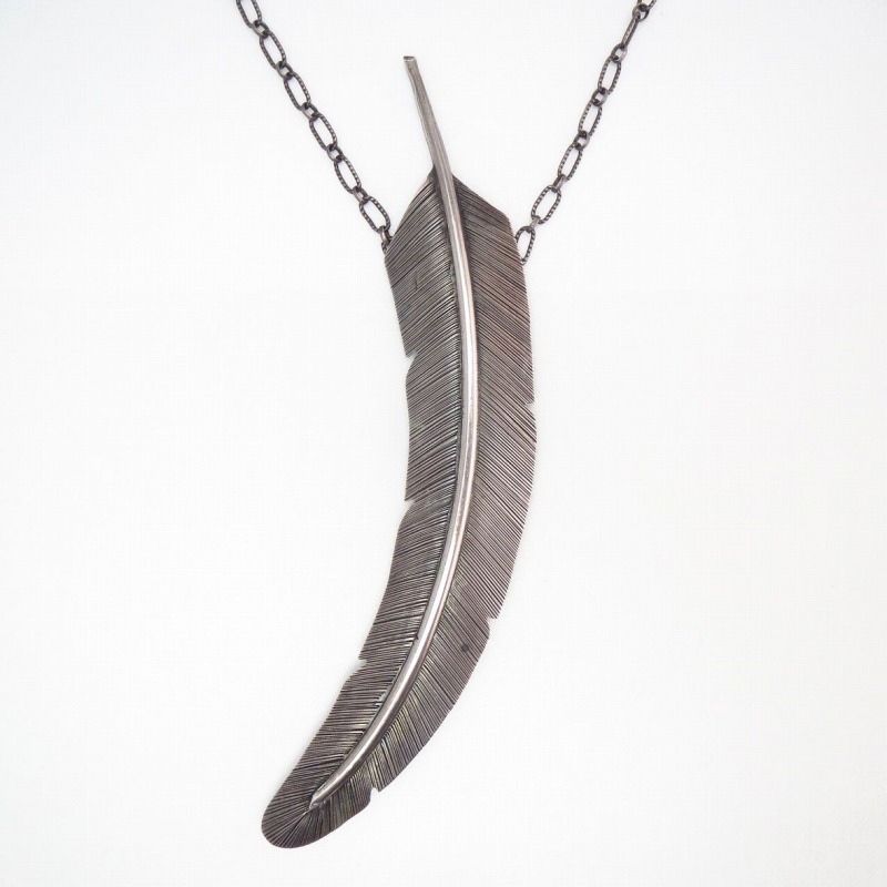 Antique 【UITA21/Ganscraft】 Feather Shaped Silver Pin c.1940～