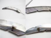 Antique 【UITA21/Ganscraft】 Feather Shaped Silver Pin c.1940～