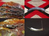 Antique 【UITA21/Ganscraft】 Feather Shaped Silver Pin c.1940～