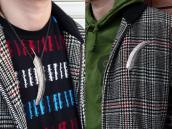 Antique 【UITA21/Ganscraft】 Feather Shaped Silver Pin c.1940～