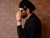 Vtg Navajo Casted Silver Pin Brooch w/Gem Turquoise  c.1950～