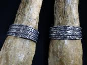 【GARDEN OF THE GODS】Chiseled Ingot Coin Silver Cuff c.1920～　