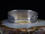 【GARDEN OF THE GODS】Chiseled Ingot Coin Silver Cuff c.1920～　