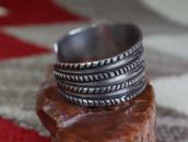 【GARDEN OF THE GODS】Chiseled Ingot Coin Silver Cuff c.1920～　
