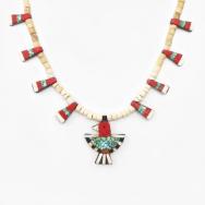 Atq Kewa/Santo Domingo Small Batterybird Necklace c.1930～