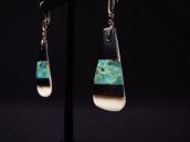 Antique Santo Domingo Teardrop Tub dangle Earrings  c.1935～