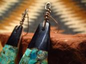 Antique Santo Domingo Teardrop Tub dangle Earrings  c.1935～