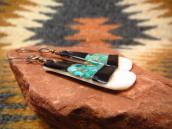 Antique Santo Domingo Teardrop Tub dangle Earrings  c.1935～