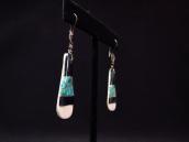 Antique Santo Domingo Teardrop Tub dangle Earrings  c.1935～