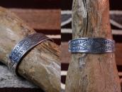 Vintage Navajo Stamped Ingot Silver Cuff Bracelet  c.1945～