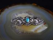 Attr. to【Ganscraft】Stamped Silver Small Pin/Turquoise c.1930