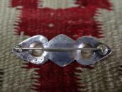 Attr. to【Ganscraft】Stamped Silver Small Pin/Turquoise c.1930