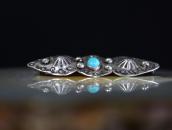 Attr. to【Ganscraft】Stamped Silver Small Pin/Turquoise c.1930
