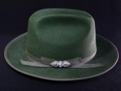 Attr. to【Ganscraft】Stamped Silver Small Pin/Turquoise c.1930