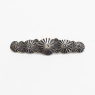 【Ganscraft】Atq Concho Repoused Ingot Coin Silver Pin c.1935～