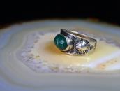 Atq Navajo Concho Repoused & 卍 Stamped Silver Ring c.1930