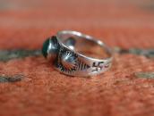 Atq Navajo Concho Repoused & 卍 Stamped Silver Ring c.1930
