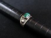 Atq Navajo Concho Repoused & 卍 Stamped Silver Ring c.1930